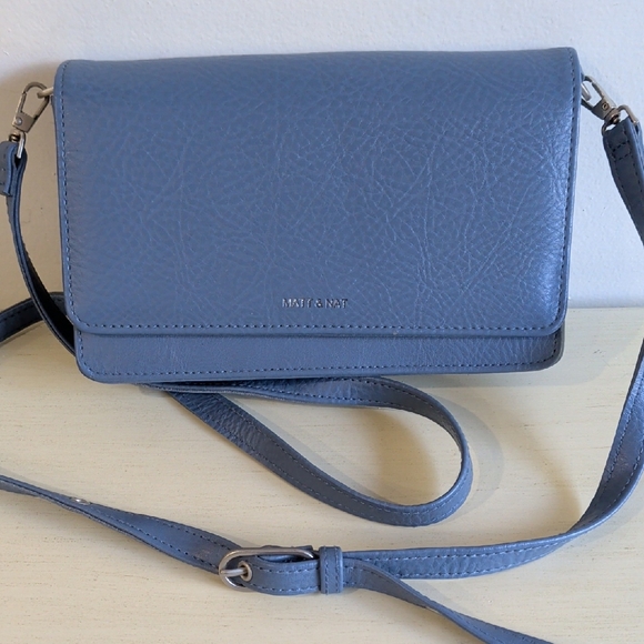 Matt & Nat Handbags - Matt & Nat Blue Crossbody Bag
